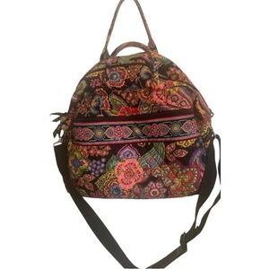 Vera Bradley Quilted Duffle Bag Weekender Travel Carry On Floral Print Large